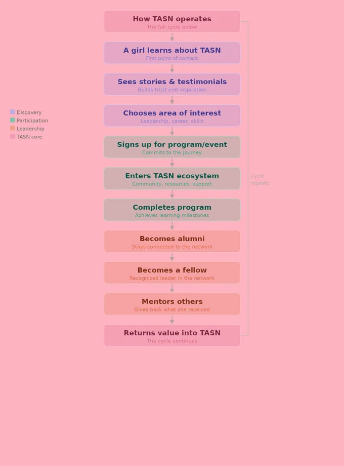 Original TASN journey framework diagram
