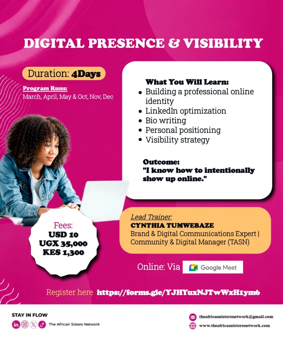 Original TASN course poster for Digital Presence & Visibility